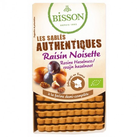 Biscuits Sablés au Raisin et à la Noisette 175g