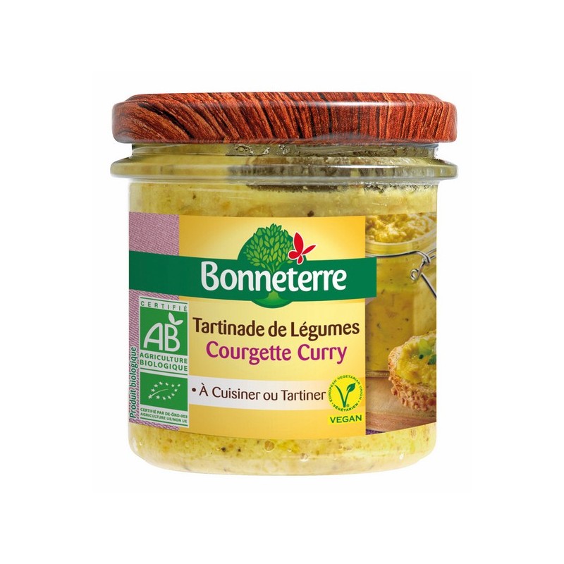 Tartinades De Légumes - Courgette Curry 135gr