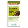 Chocolat noir Equateur 80% BIO 100g