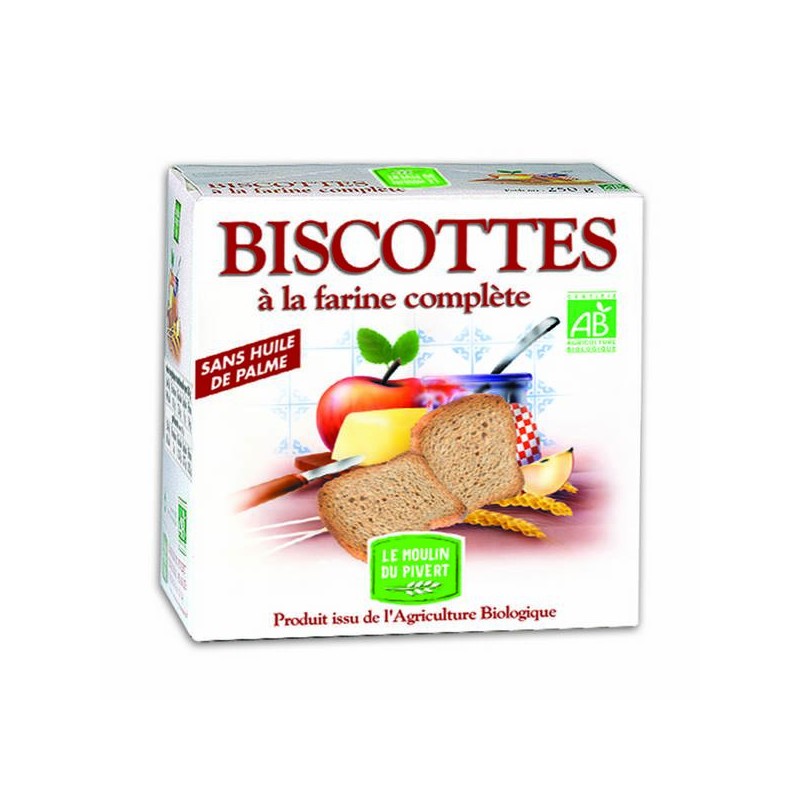 Biscotte Farine complète 270g