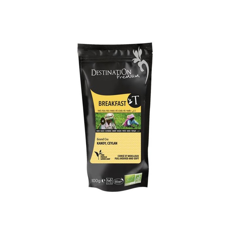 Thé Noir BIO "Breakfast petit dej'" Ceylan 100g