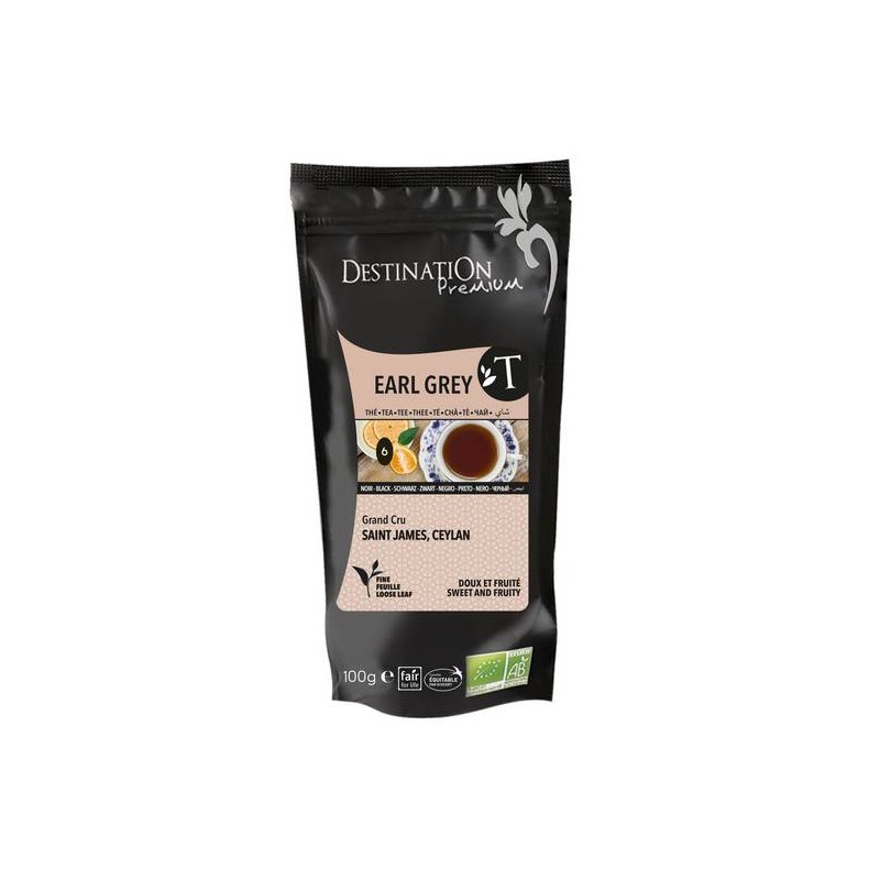 Thé Noir BIO "Earl Grey Ceylan" 100g