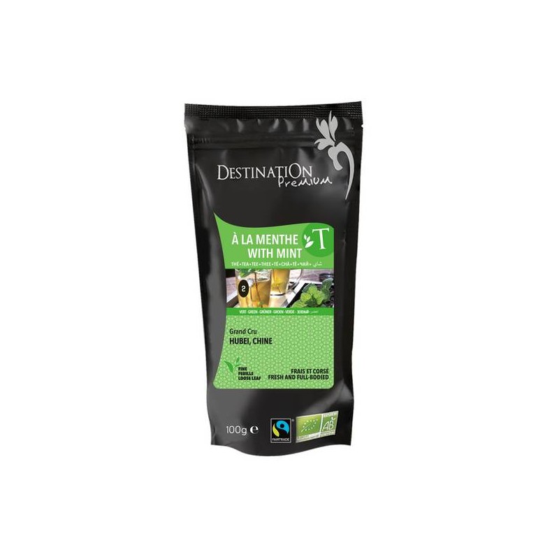 Thé Vert BIO à la menthe Chine 100g
