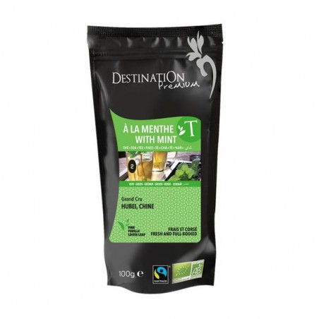 Thé Vert BIO à la menthe Chine 100g