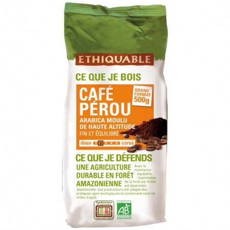 Café moulu Pérou BIO 500g