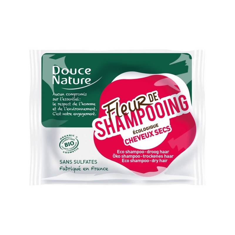 Fleur de shampoing cheveux secs