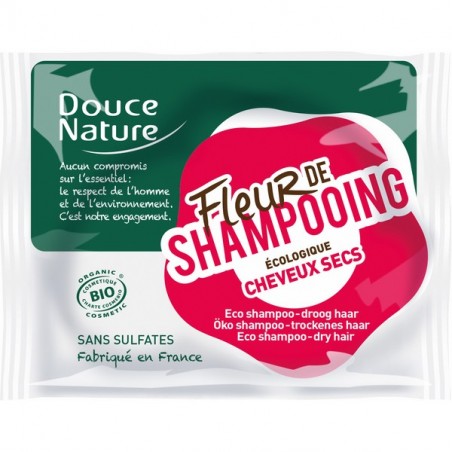 Fleur de shampoing cheveux secs