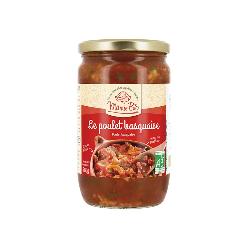 Le poulet basquaise bio - 780 g