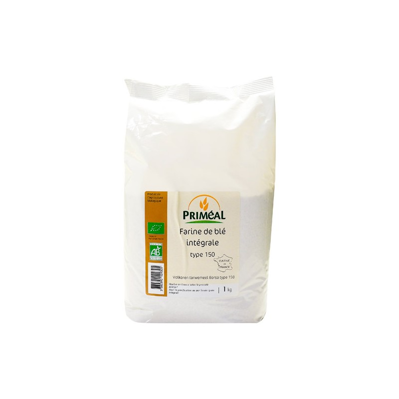 Farine Intégrale de Blé Bio T150