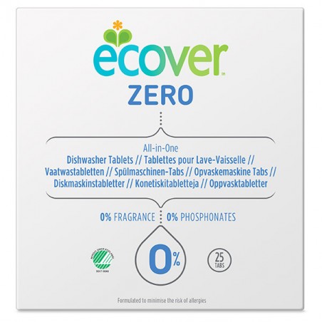 Tablettes lave-vaisselle Zéro Tout-en-Un 25 tablettes